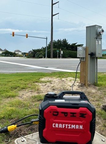 Generator for when a traffic light loses power.