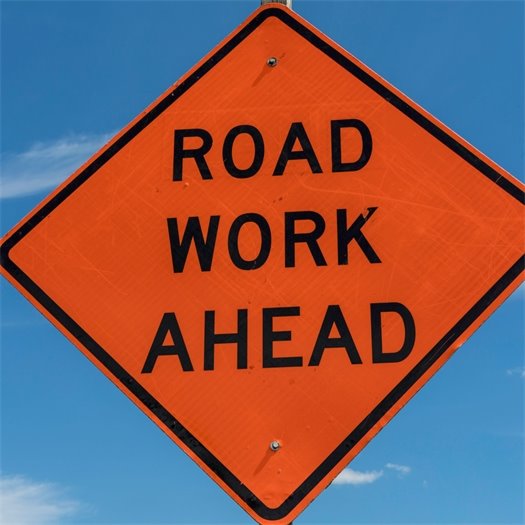 Road work ahead