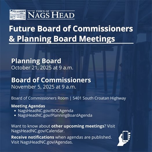 Board of Commissioners and Planning Board Meeting Dates 
