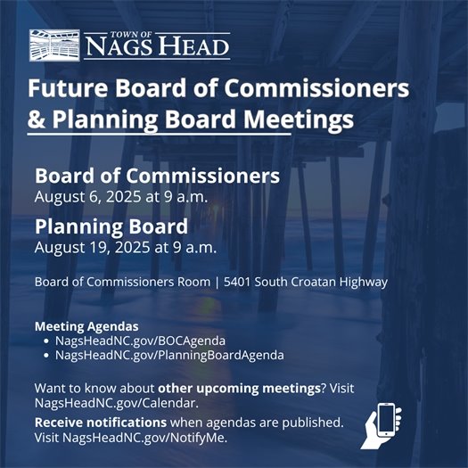 Board of Commissioners and Planning Board Meeting Dates 