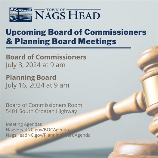 Board of Commissioners and Planning Board Meeting Dates 