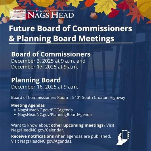 Board of Commissioners and Planning Board Meeting Dates 