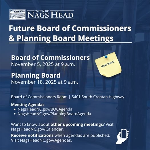 Board of Commissioners and Planning Board Meeting Dates 