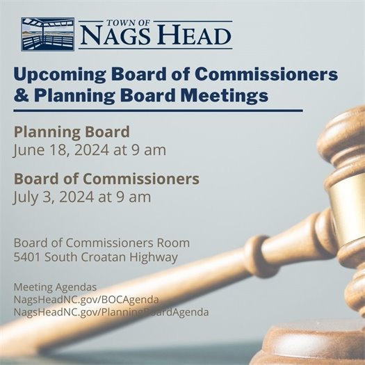 Board of Commissioners and Planning Board Meeting Dates 