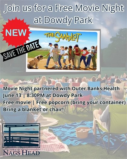 Catch a FREE Movie Night at Dowdy Park June 13 @ 8:30 PM 