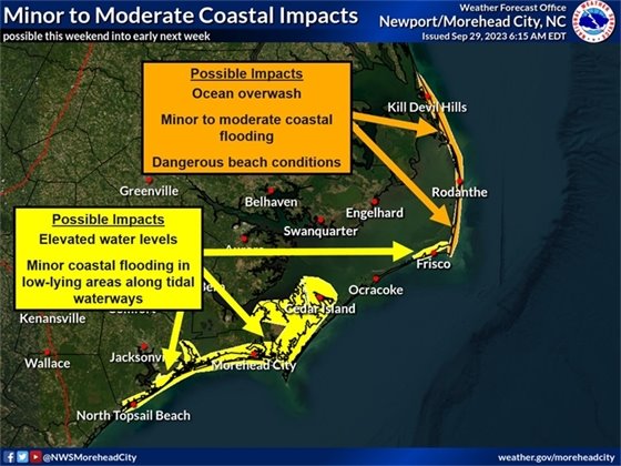 Rip current risk with Hurricane Lee.
