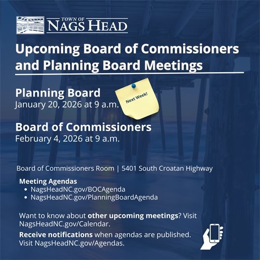 Board of Commissioners and Planning Board Meeting Dates 