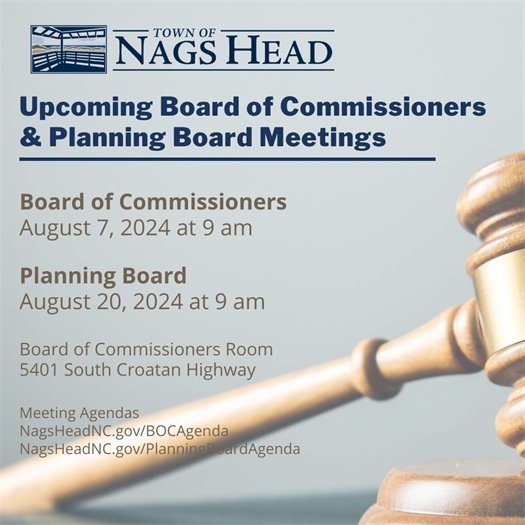 Board of Commissioners and Planning Board Meeting Dates 