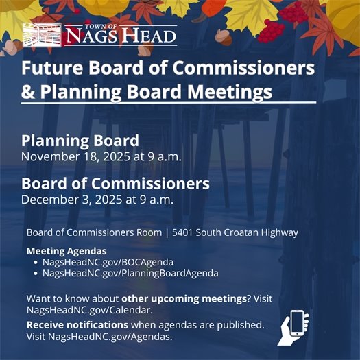 Board of Commissioners and Planning Board Meeting Dates 