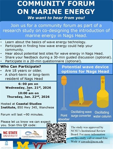 Community Forum on Marine Energy