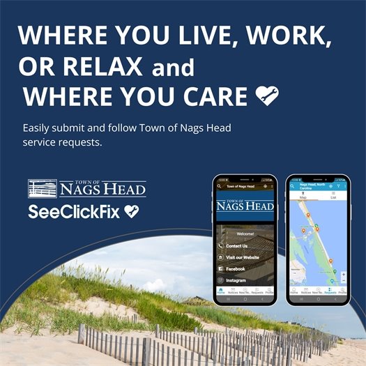 Easily submit Town of Nags Head service requests.