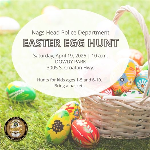 Easter Egg Hunt at Dowdy Park on Saturday, April 19 at 10 a.m