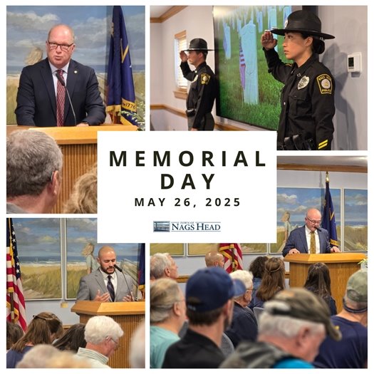Photos from the Town of Nags Head's Memorial Day ceremony on May 26, 2025.