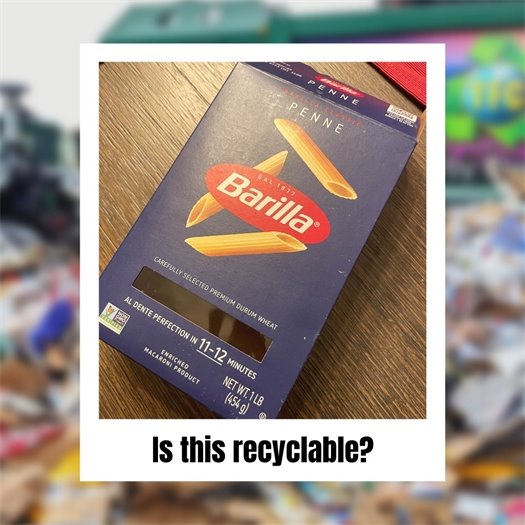 Is a pasta box recyclable? Yes!