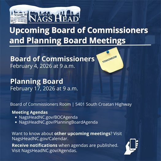 Board of Commissioners and Planning Board Meeting Dates 
