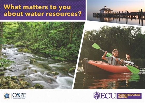 Take an ECU survey about what matters to you about water resources.