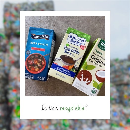 Are soup cartons and the like recyclable? 