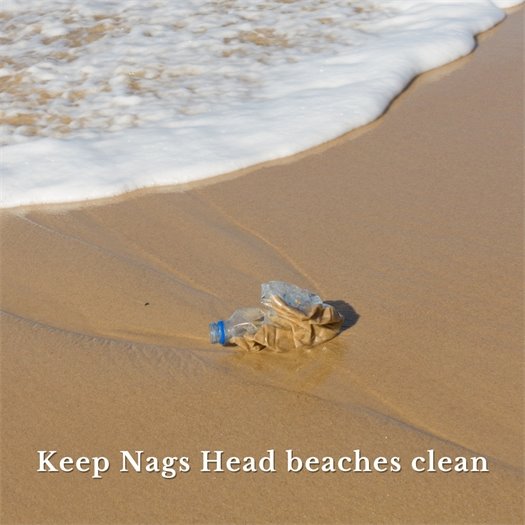 Keep Nags Head beaches clean.