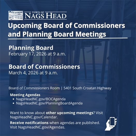 Board of Commissioners and Planning Board Meeting Dates 