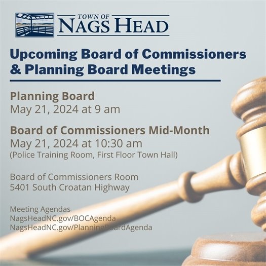 Board of Commissioners and Planning Board Meeting Dates 