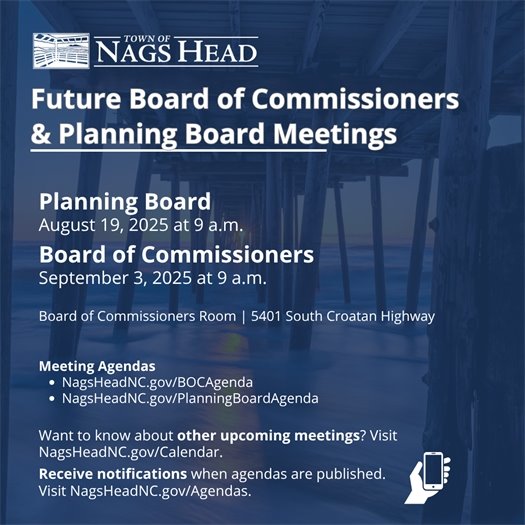 Board of Commissioners and Planning Board Meeting Dates 