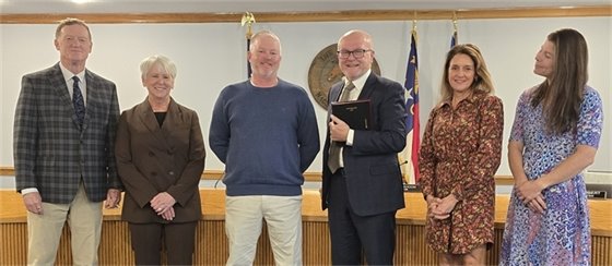 Nags Head Board of Commissioners Recognize Officer Shane Allen Upon Retirement 