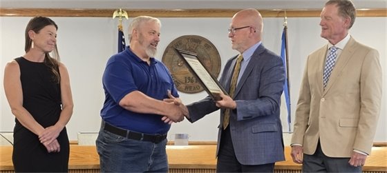 Water Operations Superintendent David Perry is Honored for Thirty Years of Service to Nags Head
