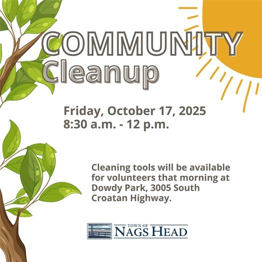 Community Cleanup, October 17 , 8:30 a.m. to 12 p.m.