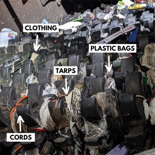 Thank you for keeping tanglers out of recycling!