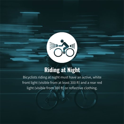 Riding at Bike at Night