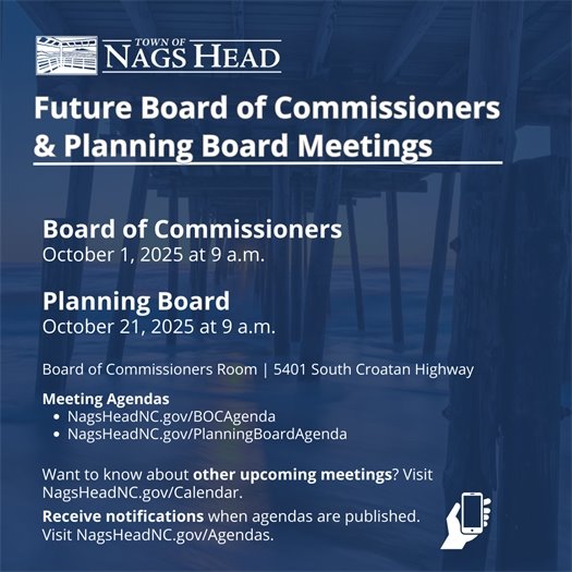 Board of Commissioners and Planning Board Meeting Dates 