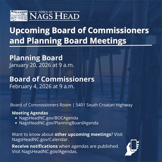 Board of Commissioners and Planning Board Meeting Dates 