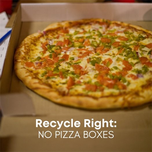 Did you know that a single pizza box can contaminate an entire curbside bin of recyclables?