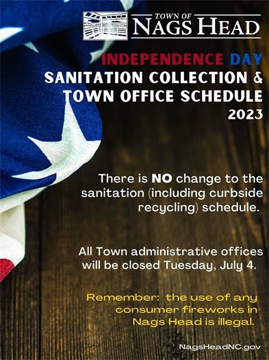 Independence Day 2023 Sanitation Collection and Office Schedule 