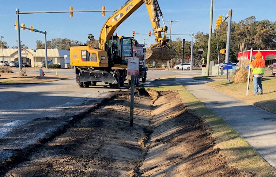 Drainage Work on East Barnes Street