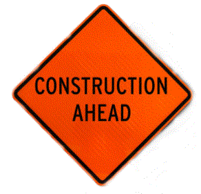 Construction Ahead Sign