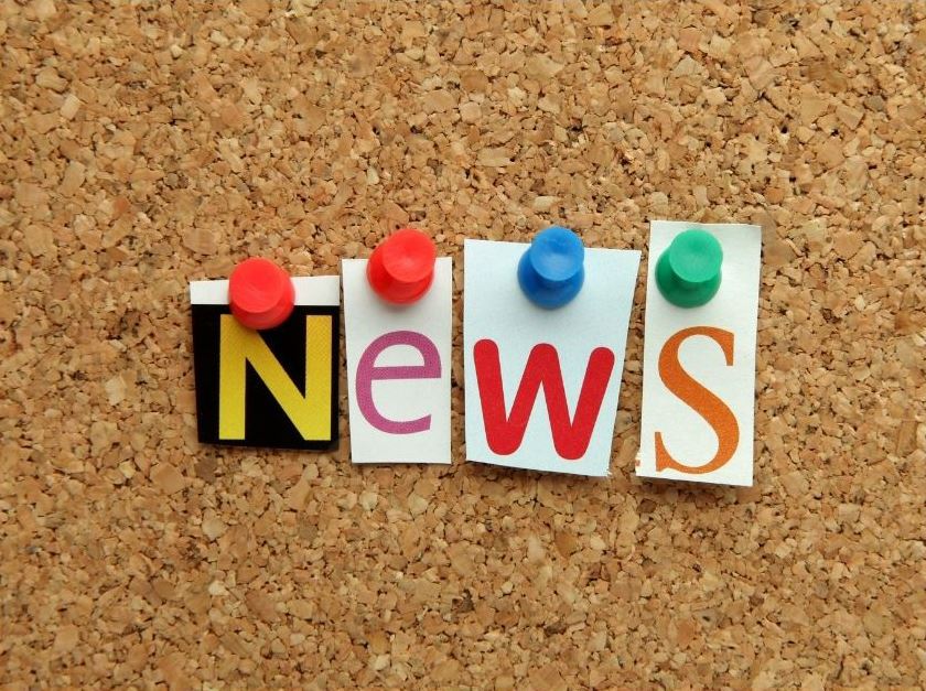 Graphic of the word news