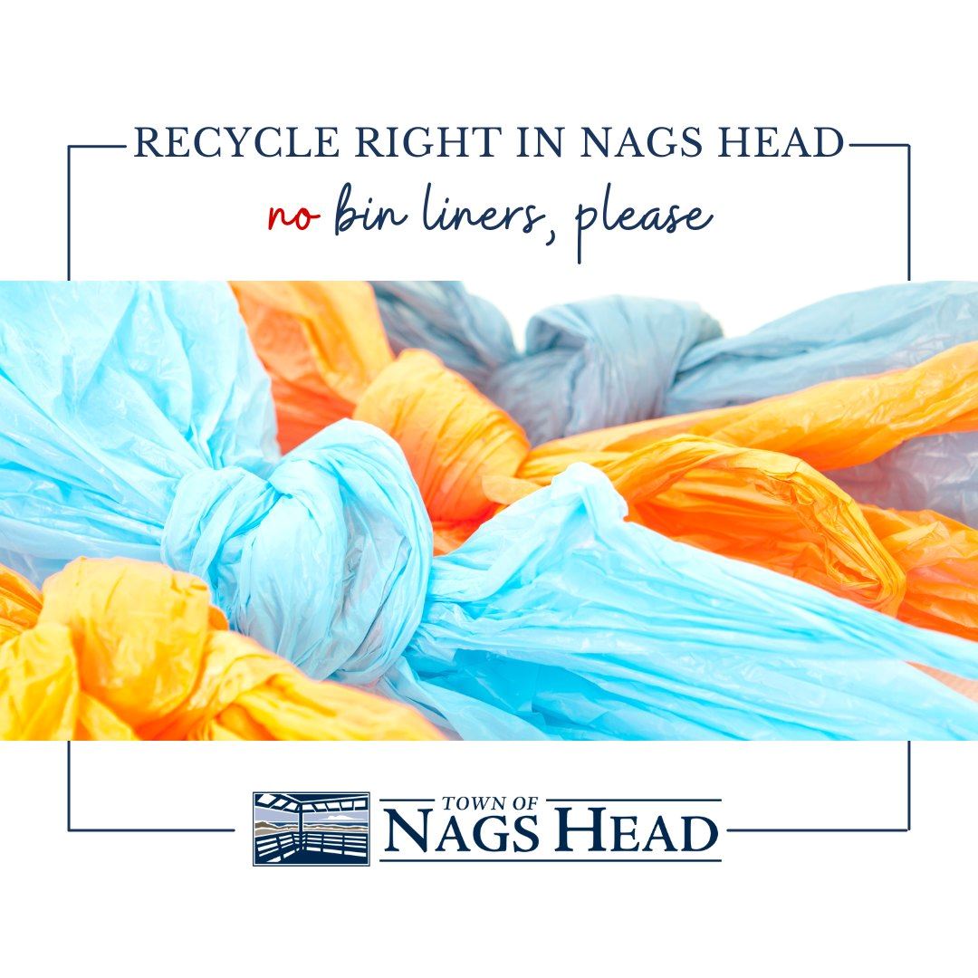 No plastic bags in recycling 