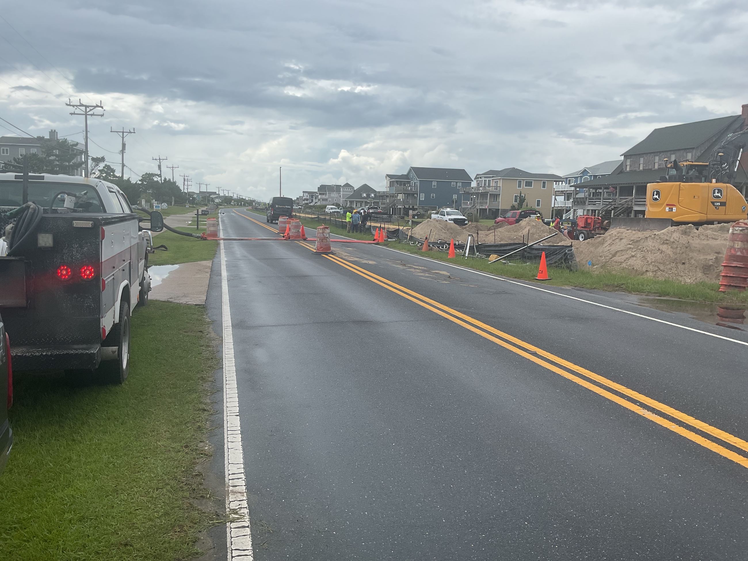 South Old Oregon Inlet Drainage Work August 2025
