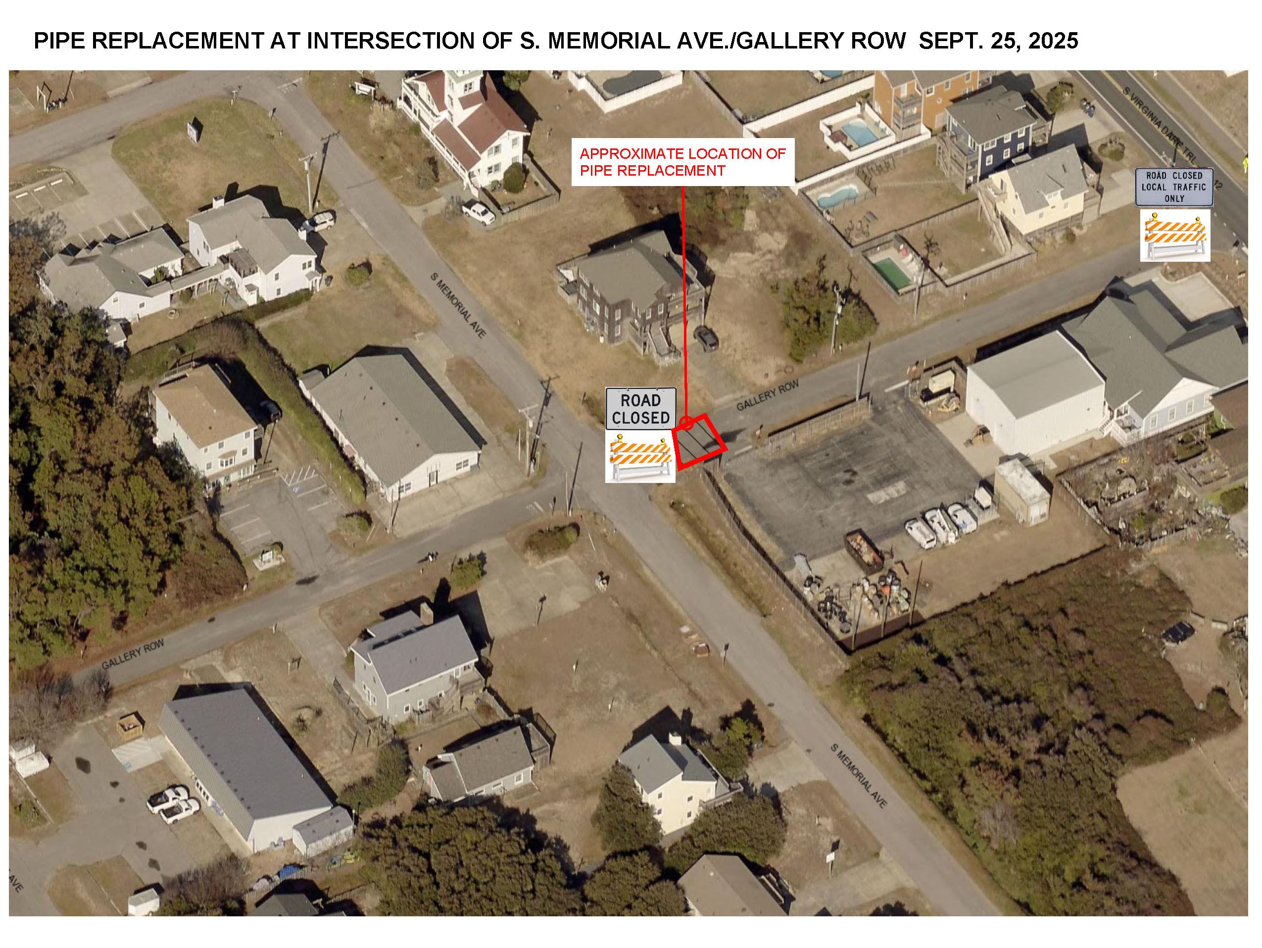 Gallery Row Street Closure Map September 2025